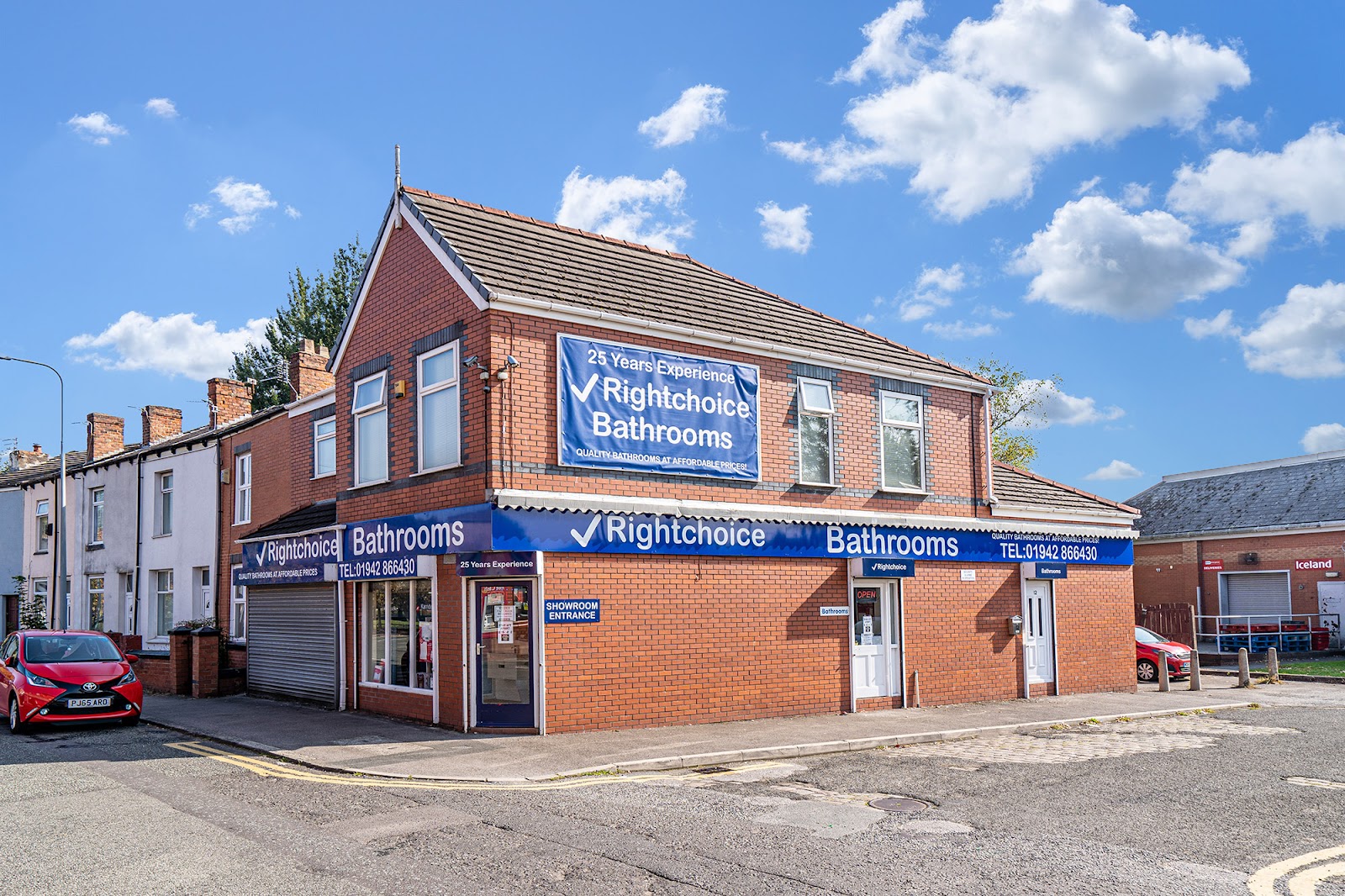 Right Choice Bathrooms showroom on Walthew Lane, Platt Bridge